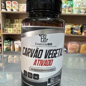 Carvão Ativado (Carvão Vegetal) 60cáps 500mg EssenciaBio