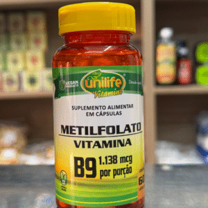 Vitamina B9 (Metilfolato) 60Cáps 350mg Unilife