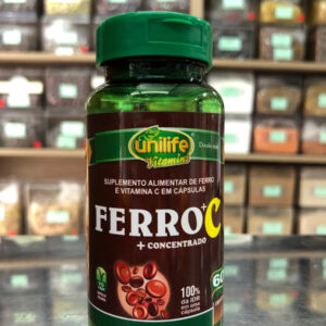 Ferro + Vitamina C 60cáps 500mg Unilife
