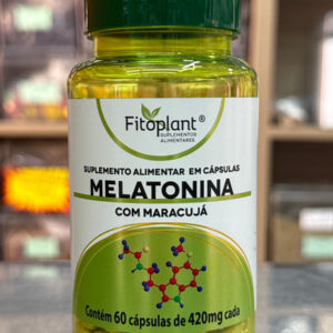Melatonina com Maracujá 60Cáps 420mg Fitoplant