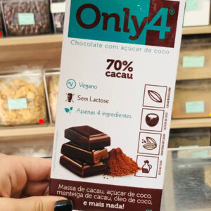 Only 4 Chocolate Barra 70% Cacau 80g