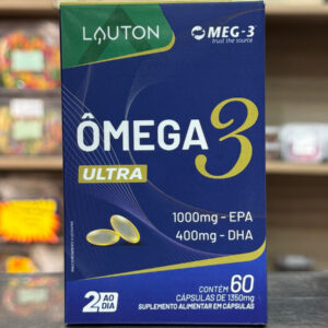Ômega 3 Ultra 1000mg EPA 400mg DHA 60 Comprimidos Lauton