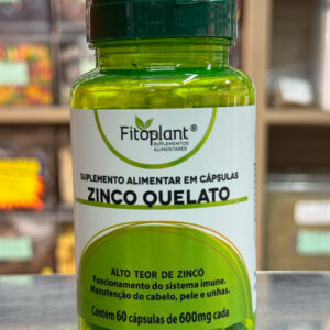 Zinco Quelato 60Cáps 600mg Fitoplant