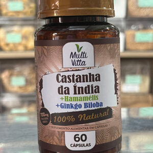 Castanha da Índia+ Hamamélis+Ginko Biloba 60Cáps 700mg MultiVitta