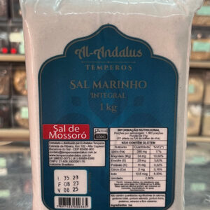 Sal de Mossoró Marinho Integral 1kg Al-Andalus