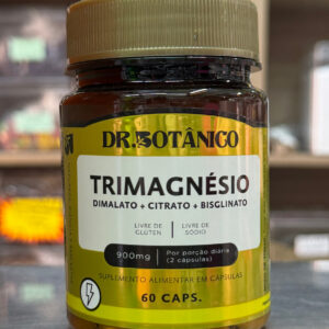 Trimagnésio (Dimalato + Citrato + Bisglinato) 60Cáps 900mg Dr.Botânico