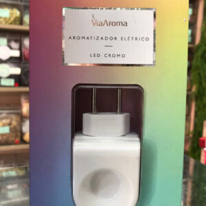 Aromatizador Elétrico Standard Led Cromo Via Aroma