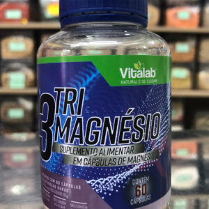 3 Tri Magnésio Vitalab 60cáps 550mg