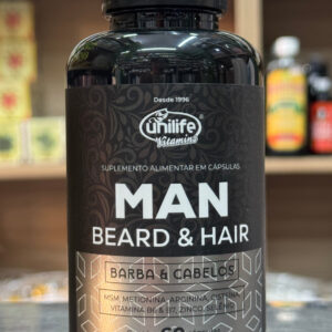 MAN Beard & Hair (Barba & Cabelos) 60Cáps 600mg Unilife