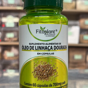 Óleo De Linhaça Dourada 60caps 700mg Fitoplant