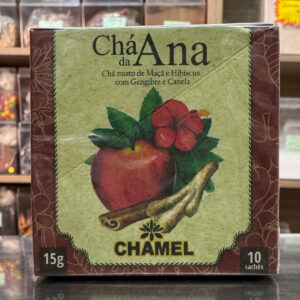 10 Sachê Chá da Ana (Misto Mãçã, Hibisco, Gengibre e Canela) Chamel 13g