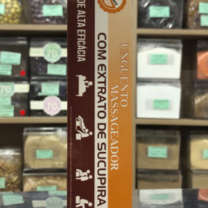 Pomada Massageadora Gel Unguento Extrato Sucupira 100g