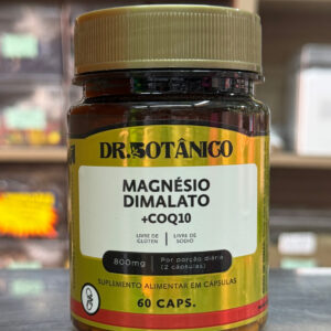 Magnésio Dimalato + Coq10 60Cáps 800mg Dr.Botânico