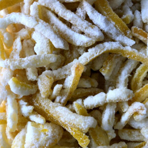 Tiras de Laranja Cristalizada 100g (Granel)