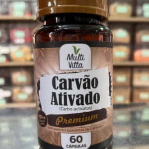 Carvão Ativado (Carvão Vegetal) 60cáps 700mg