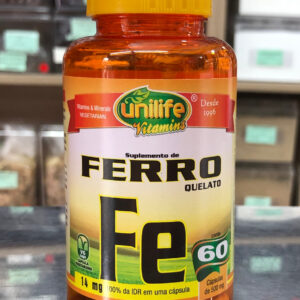 Vitamina Fe (Ferro Quelato) 14mg 60caps 500mg Unilife