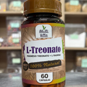 L-Treonato (Magnésio Treonato + L-Taurina) 60Cáps 700mg MultiVitta