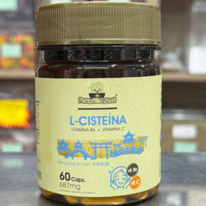 L-Cisteína (NAC) + Vit. B6 e Vit. C 60Cáps 687mg Folhas&Raizes