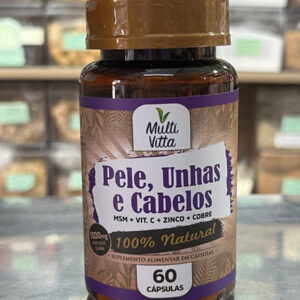 Pele, Unhas e Cabelos 60Cáps 1300mg MultiVitta