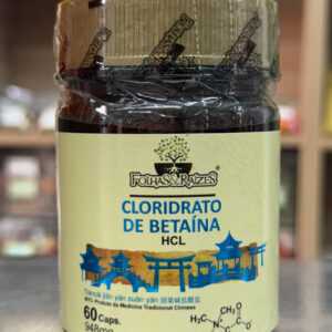 Cloridrato De Betaína (HCL) 60cáps 948mg Folhas&Raizes