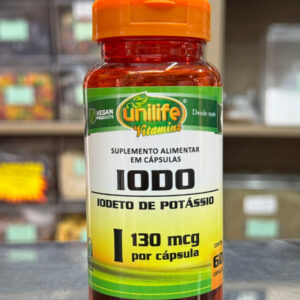 Iodo (Iodeto de Potássio) 130mcg 60Cáps 450mg Unilife