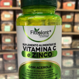 Vitamina C e Zinco Com Acerola 60cáps 900mg