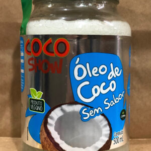 Óleo de Coco Sem Sabor Vegano 500ml CocoShow