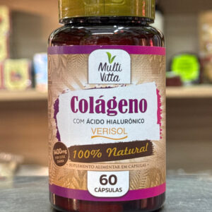 Colágeno Verisol com Ácido Hialurônico 60Cáps 1400mg MultiVitta