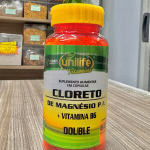 Cloreto Magnésio P.A e Vitamina B6 60Cáps 810mg Unilife