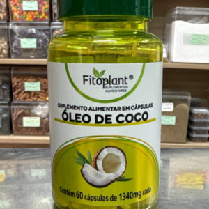 Óleo de Coco 60Cáps 1340mg Fitoplant