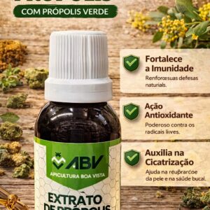 Extrato De Própolis Verde 11% 30ml ABV