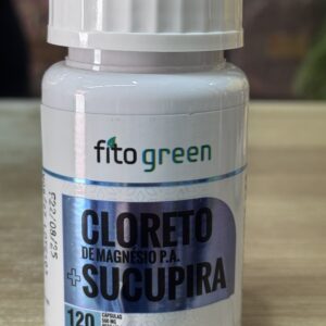 Cloreto Magnésio P.A + Sucupira 120cáps 500mg Fitogreen