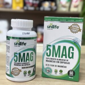 5 Magnésio 90 cápsulas 900mg Unilife