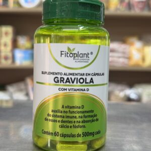 Graviola Com Vitamina D 60Cáps 500mg Fitoplant