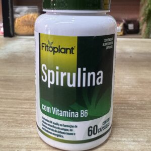 Spirulina + Vitamina B6 60cáps 600mg Fitoplant
