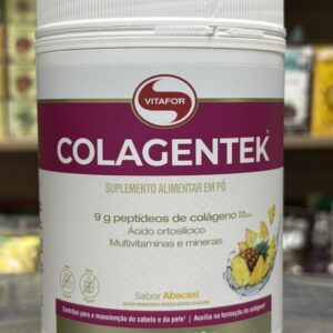 Colagentek Vitafor 300g Sabor Abacaxi – Colágeno Hidrolisado com Ácido Ortosilícico, Vitaminas e Minerais