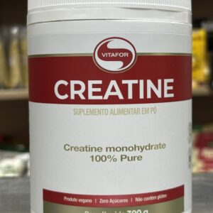 Creatina Monohidratada Vitafor 300g – 100% Pura, Vegana e Sem Açúcar