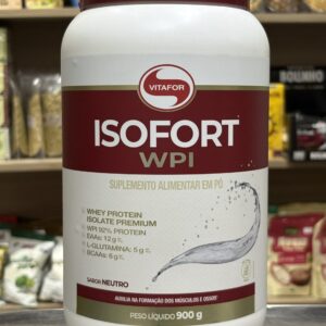 Isofort WPI Vitafor 900g Sabor Neutro – Whey Protein Isolado Premium 92%