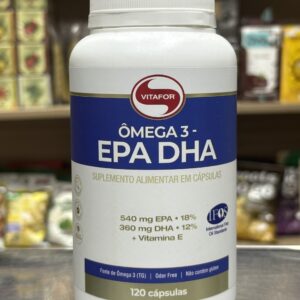 Ômega 3 Vitafor EPA DHA 120 Cápsulas – 540mg EPA + 360mg DHA com Vitamina E