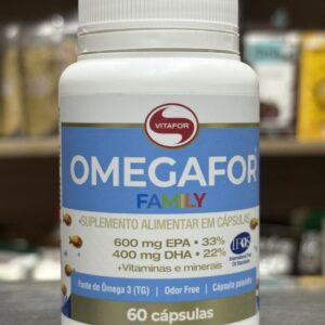 Omegafor Daily Vitafor 60 Cápsulas – 600mg EPA + 400mg DHA com Vitaminas e Minerais