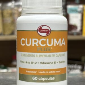 Cúrcuma Plus® Vitafor 60 Cápsulas – Com Vitamina B12, Vitamina E e Selênio