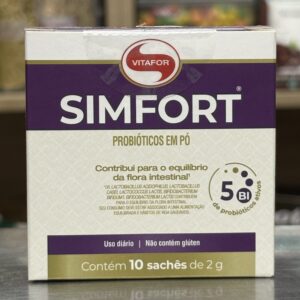 Simfort® Vitafor Probiótico em Pó 10 Sachês – 5 Bilhões de Ativos para Equilíbrio da Flora Intestinal
