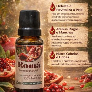 Óleo Romã 100% natural (20ml) Biosencia